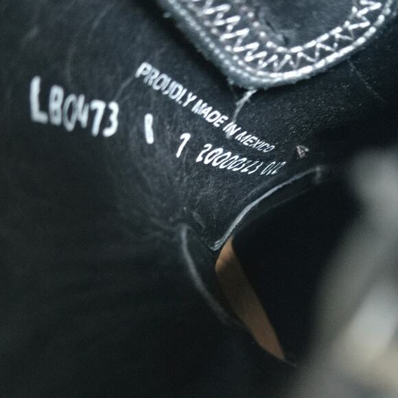 Lane Silver Black Turquoise Mesa Booties Studded Concho Strap Size 7 - Picture 6 of 6